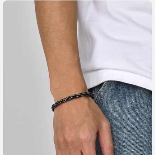 Vintage graues Armband für Herren