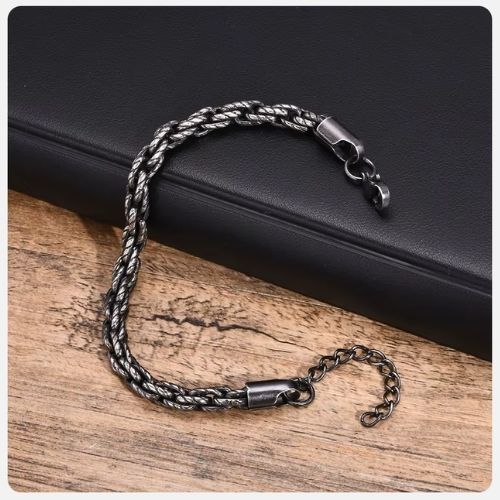Vintage graues Armband für Herren