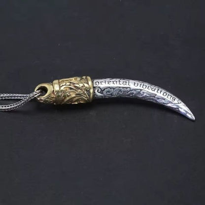 Wolfszahn-Herren-Halskette