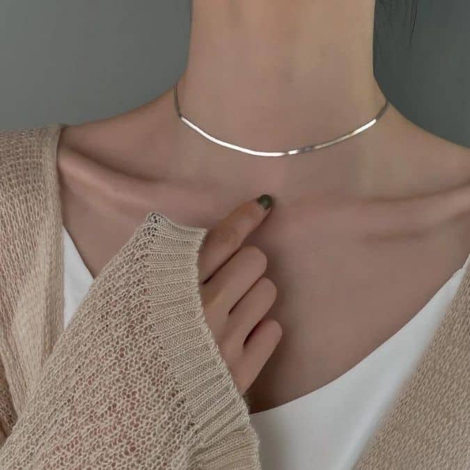 Silber-Choker-Kette-fur-Damen