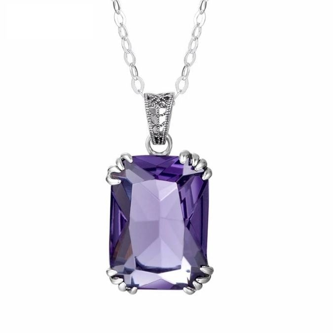 Amethyst-Ketten-für-Damen