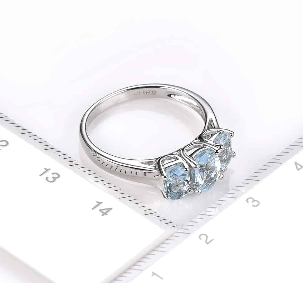 Aquamarin Ring für Damen