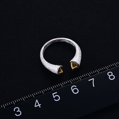 Offener Ring aus Sterlingsilber mit außergewöhnlichem Design