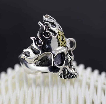 Außergewöhnliche Totenkopf Ring für Herren