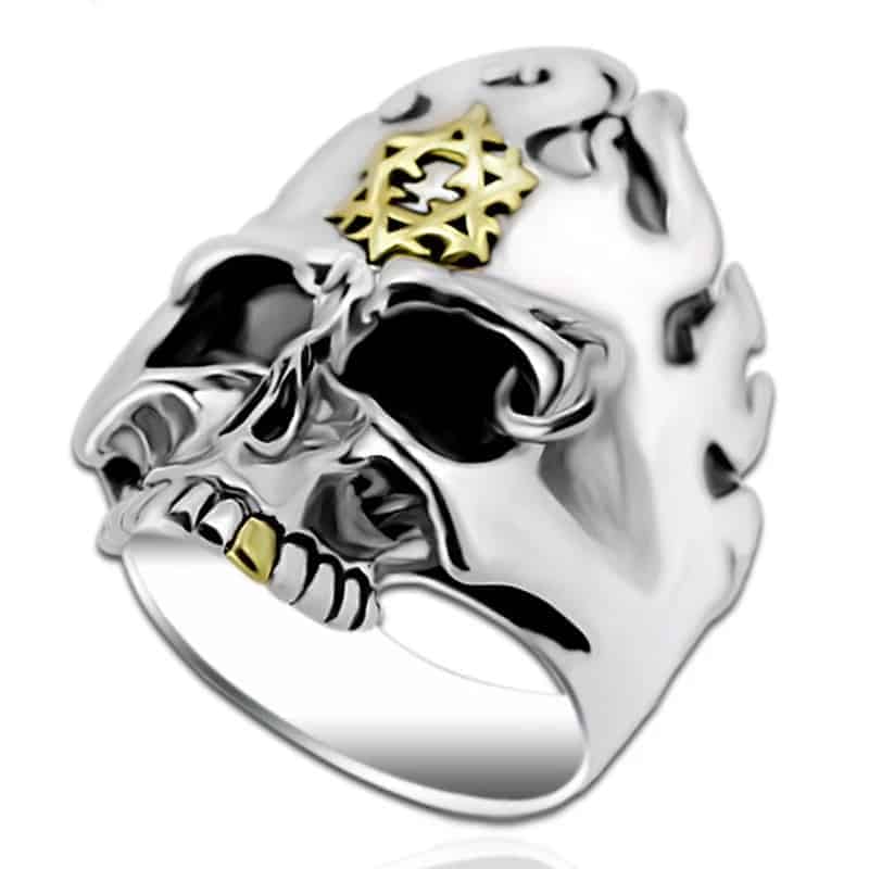 Totenkopf Silber Ring für Männer