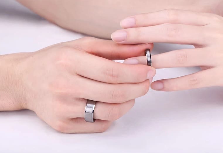Eheringe Silber Vintage für Damen und Herren