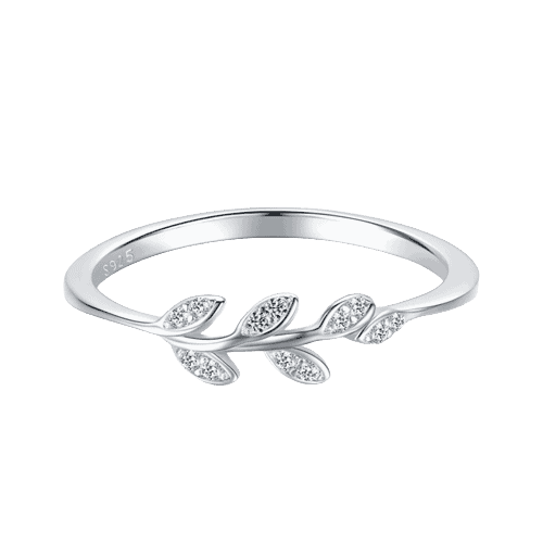 Silber Ring mit Blumenmuster für Damen