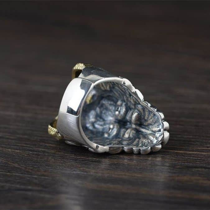 Gothic-Silber-Ringe-im-Biker-Stil