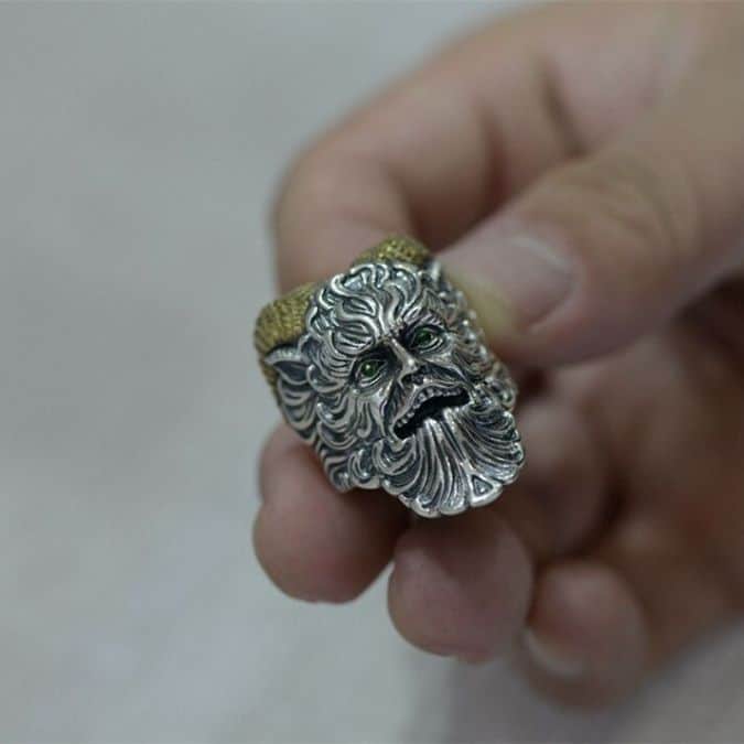 Gothic-Silber-Ringe-im-Biker-Stil