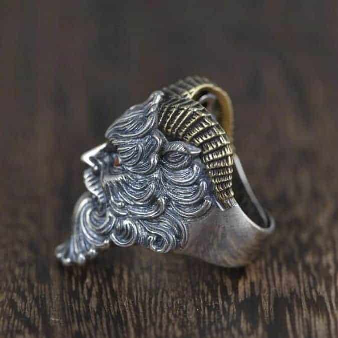 Gothic-Silber-Ringe-im-Biker-Stil