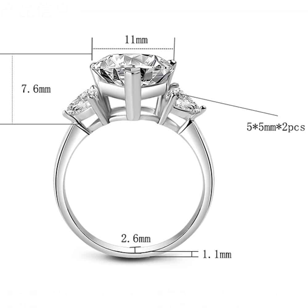 Silber Ring mit Herz für Frauen