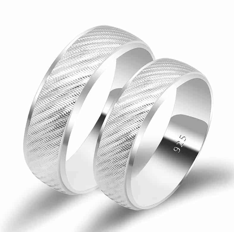 Partnerringe Silber - Hochzeitsringe