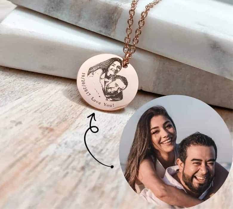 Kette mit Bild Damen