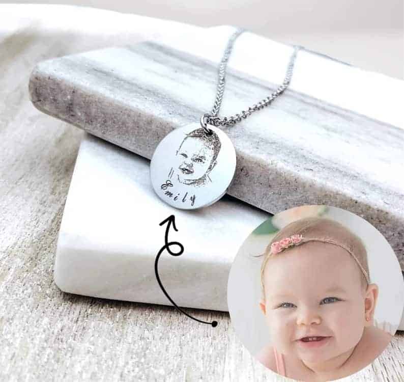 Kette mit Bild- Mutter Tochter Kette
