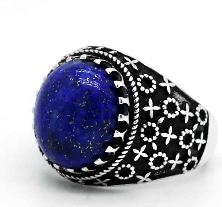 Lapislazuli-Stein-Ring-fur-Manner-Silber-Siegelring-fur-Herren