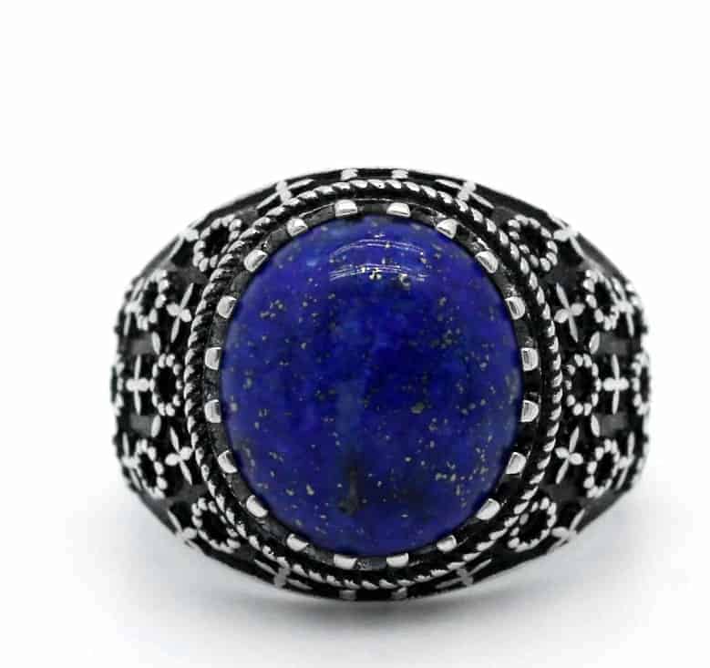 Lapislazuli-Stein-Ring-fur-Manner-Silber-Siegelring-fur-Herren