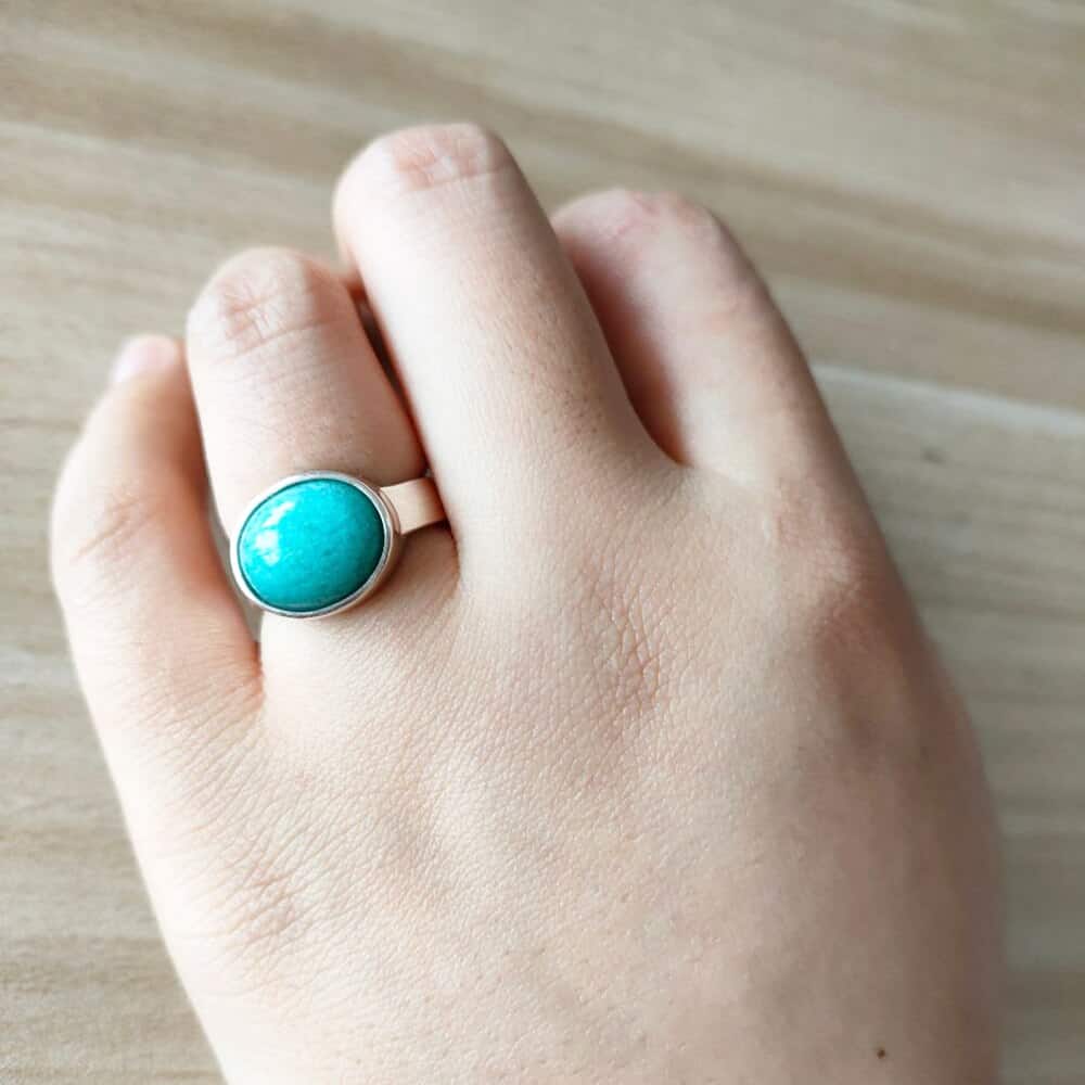 Minimalistischer Silberring für Damen