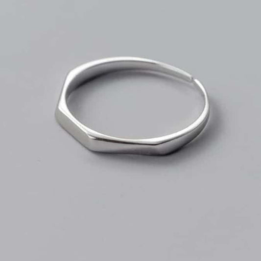 Minimalistischer-Verstellbarer-Silber-Ring