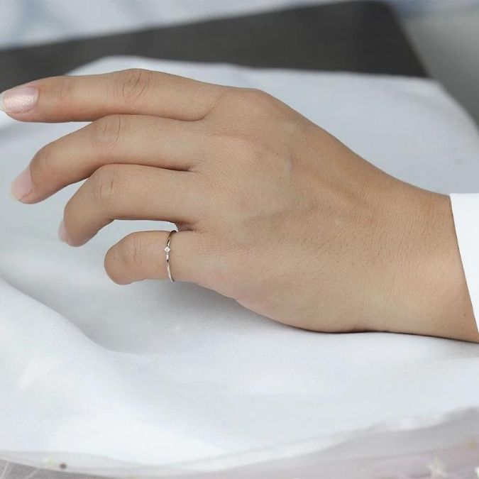 Minimalistisches Design Silberring