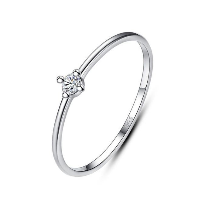 Minimalistisches Design Silberring