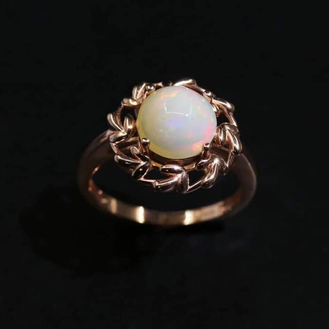 Athiopischer-Opal-Stein-Ring
