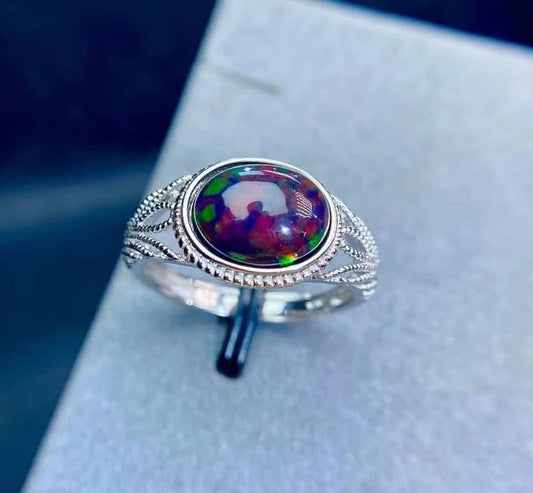 Schwarzer Opal Ring