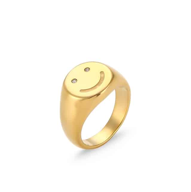 smiley ring für Damen