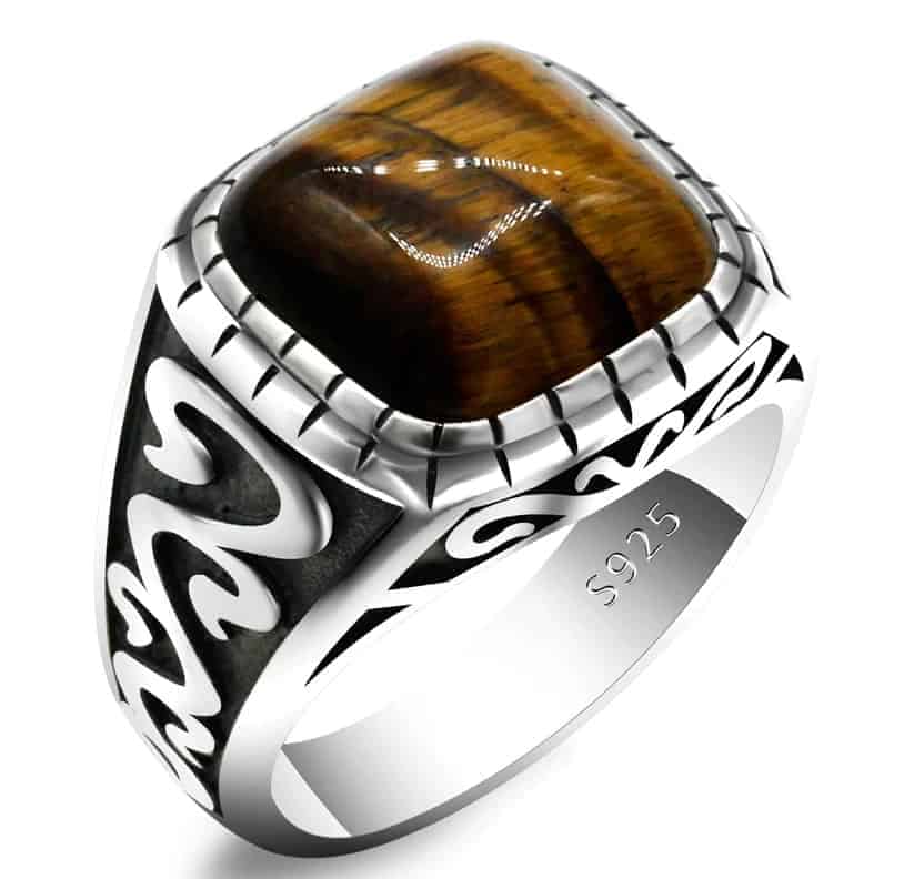 Ring mit Tigerauge Stein