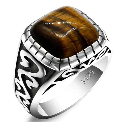 Ring mit Tigerauge Stein