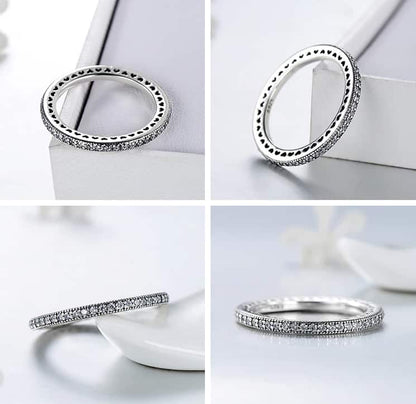 Multi-Herz-Ring mit Zirkon-Stein für Damen