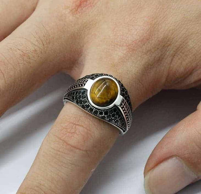 Ring mit Stein für Mann