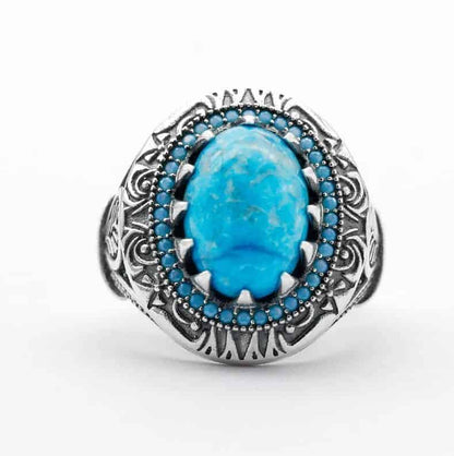 Turkis Edelstein Ring