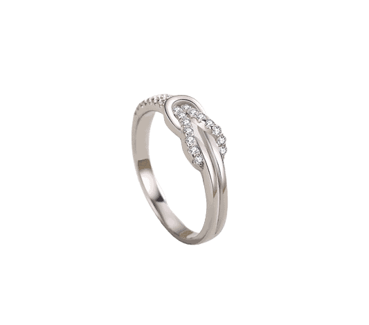 Ring Silber mit Zirkon Stein für Damen