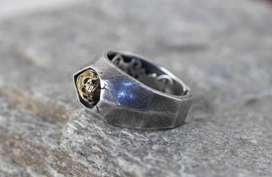 Totenkopf Ring für Mann