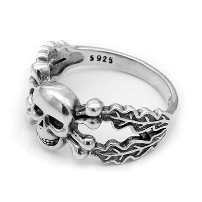 Totenkopf Ring Silber