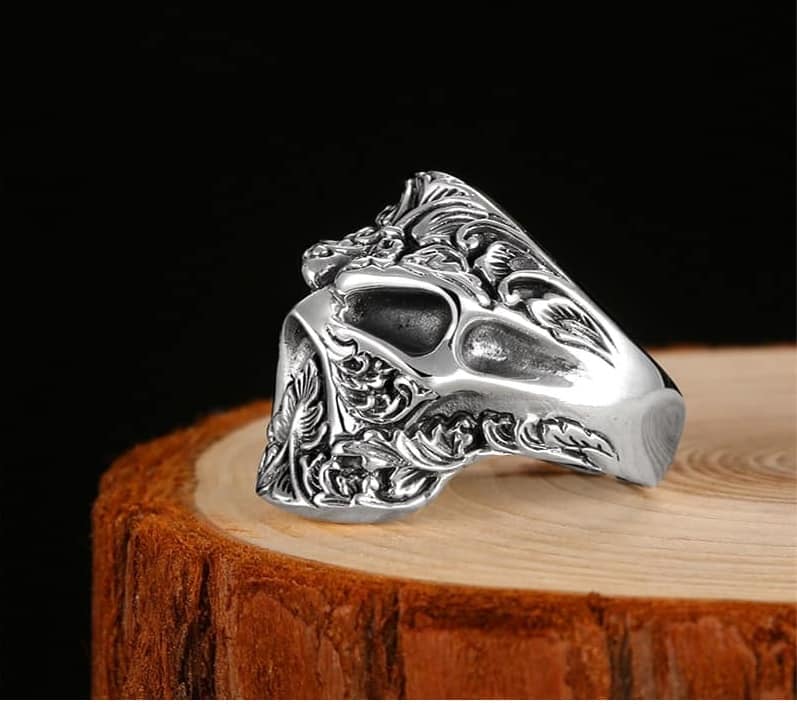 Totenkopf ring Silber