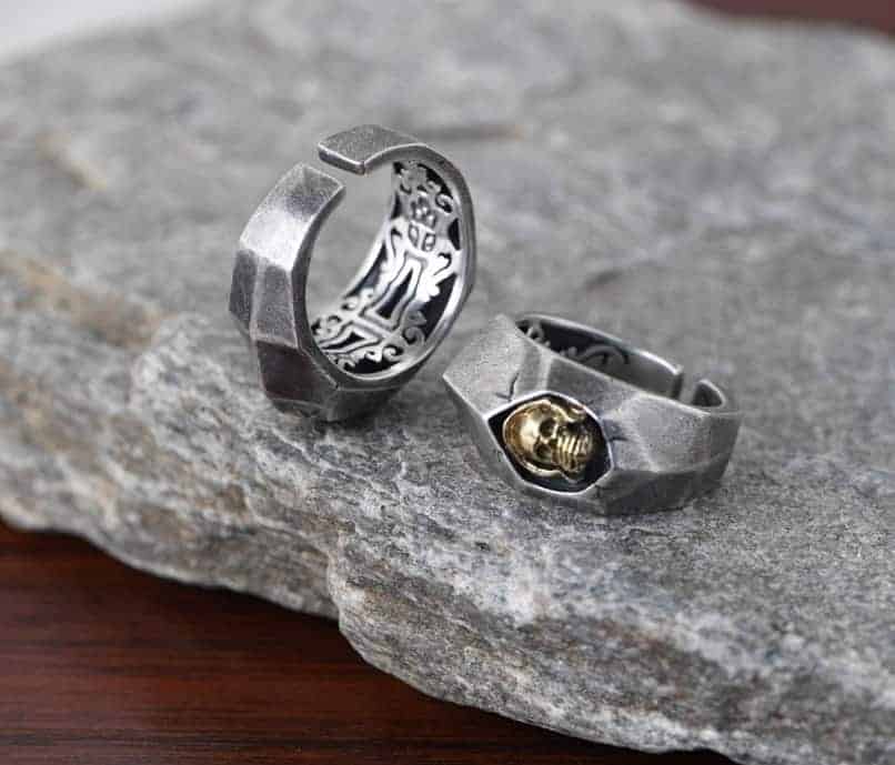 Totenkopf Ring für Mann