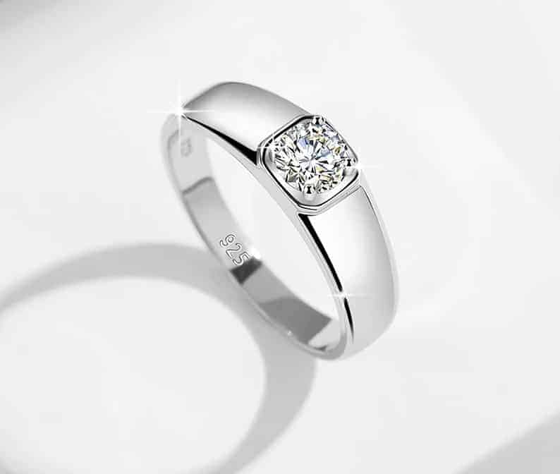 Verlobungsring Vintage Sterling Silber