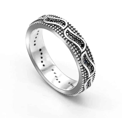 Vintage Verlobungsring Silber 