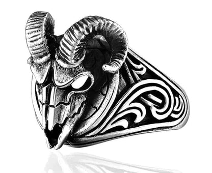 Widder gemusterter Herrenring