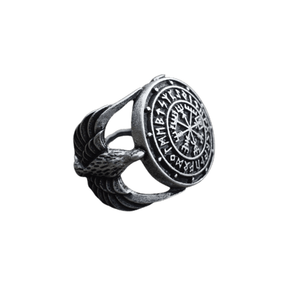 Ring mit Wikinger Figuren drauf