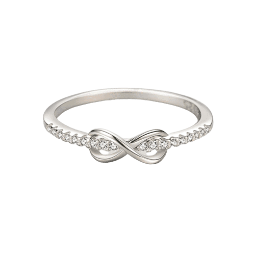 Eternity sign silver ring