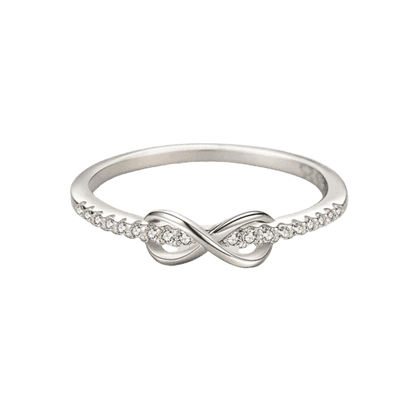 Eternity sign silver ring