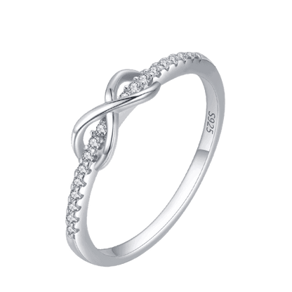 Eternity sign silver ring