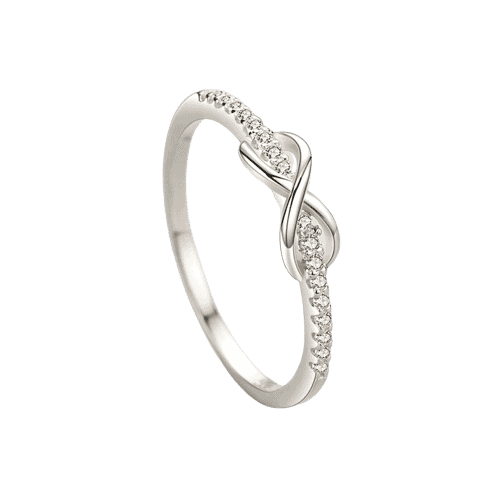 Eternity sign silver ring