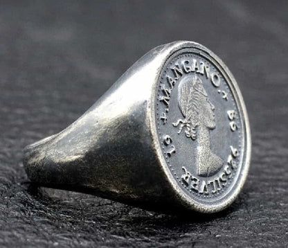 Handgefertigter Silber Ring für Herren