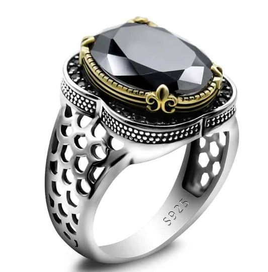 schwarzer-Stein-Silber-Ring