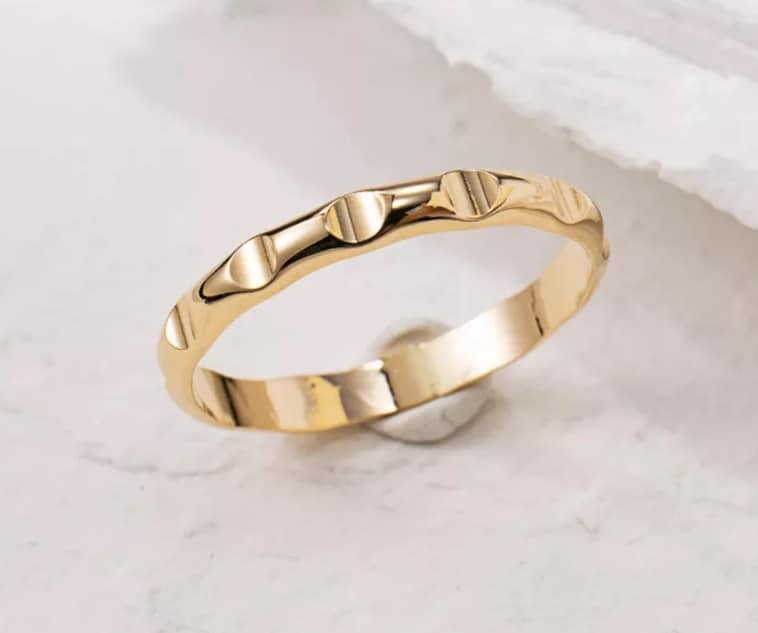 wasserfester Schmuck 14K Gold Gefüllt Ring für  Damen