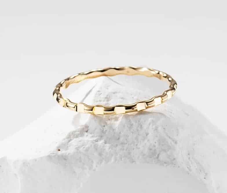 wasserfester Schmuck | Gold gefüllter Ring